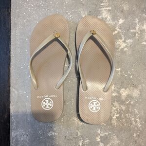 Tory Burch platform flip flops size 8